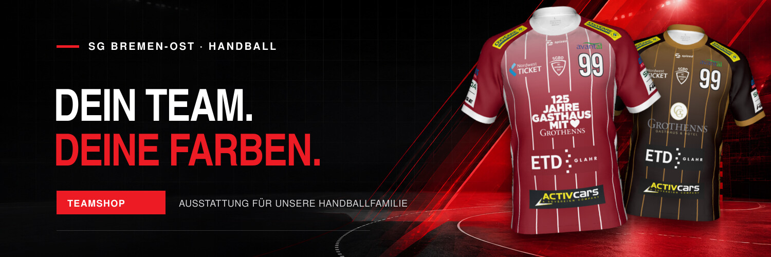 SGBO Heim- und Auswärtstrikots im offiziellen Teamshop-Design